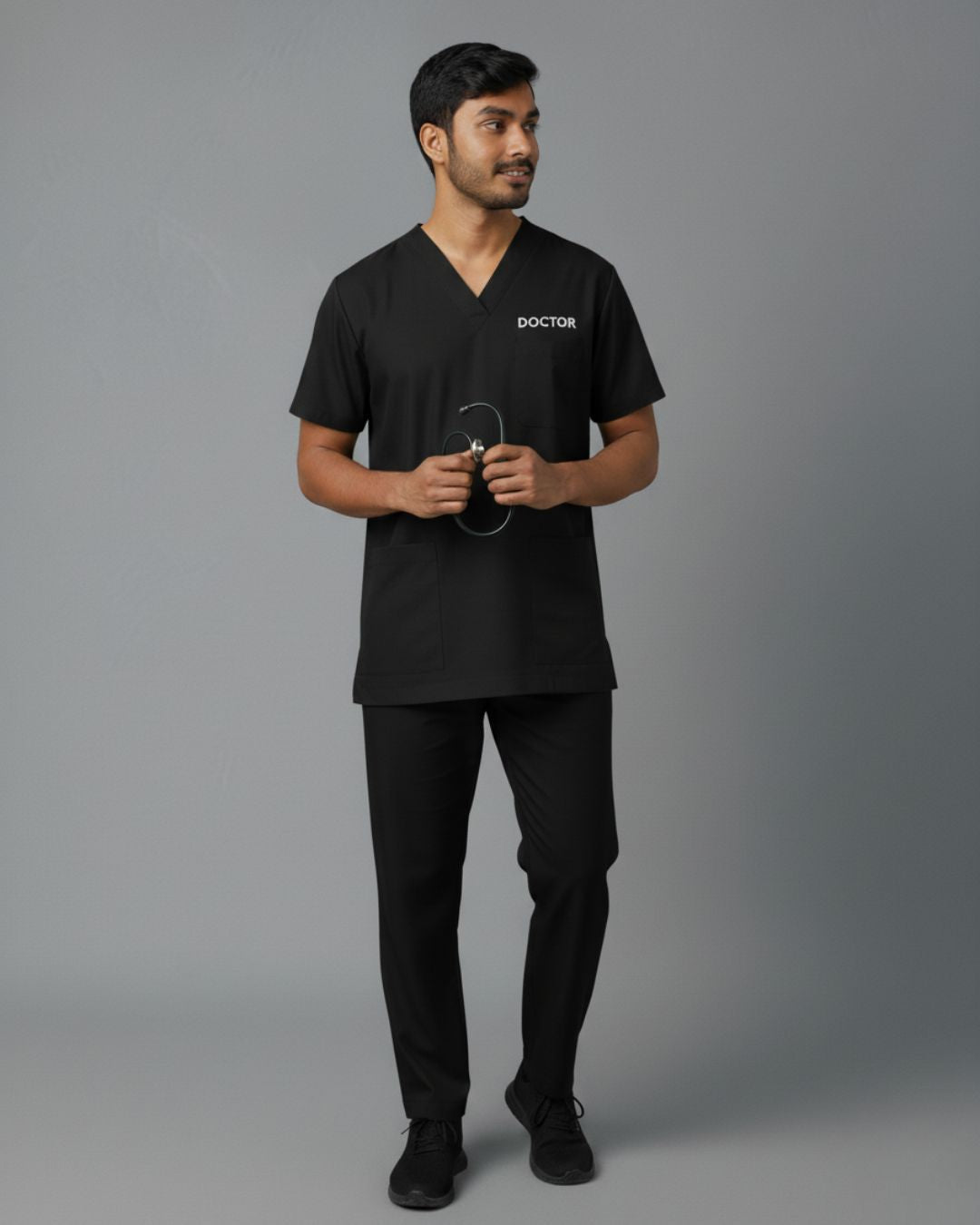 Men’s Classic Scrub Set - Black
