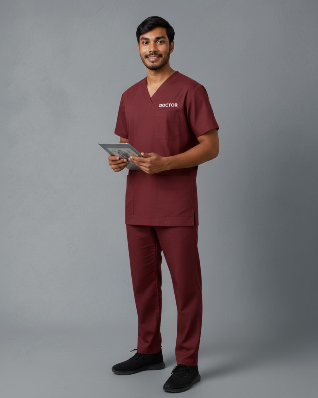 Men’s Classic Scrub Set - Maroon