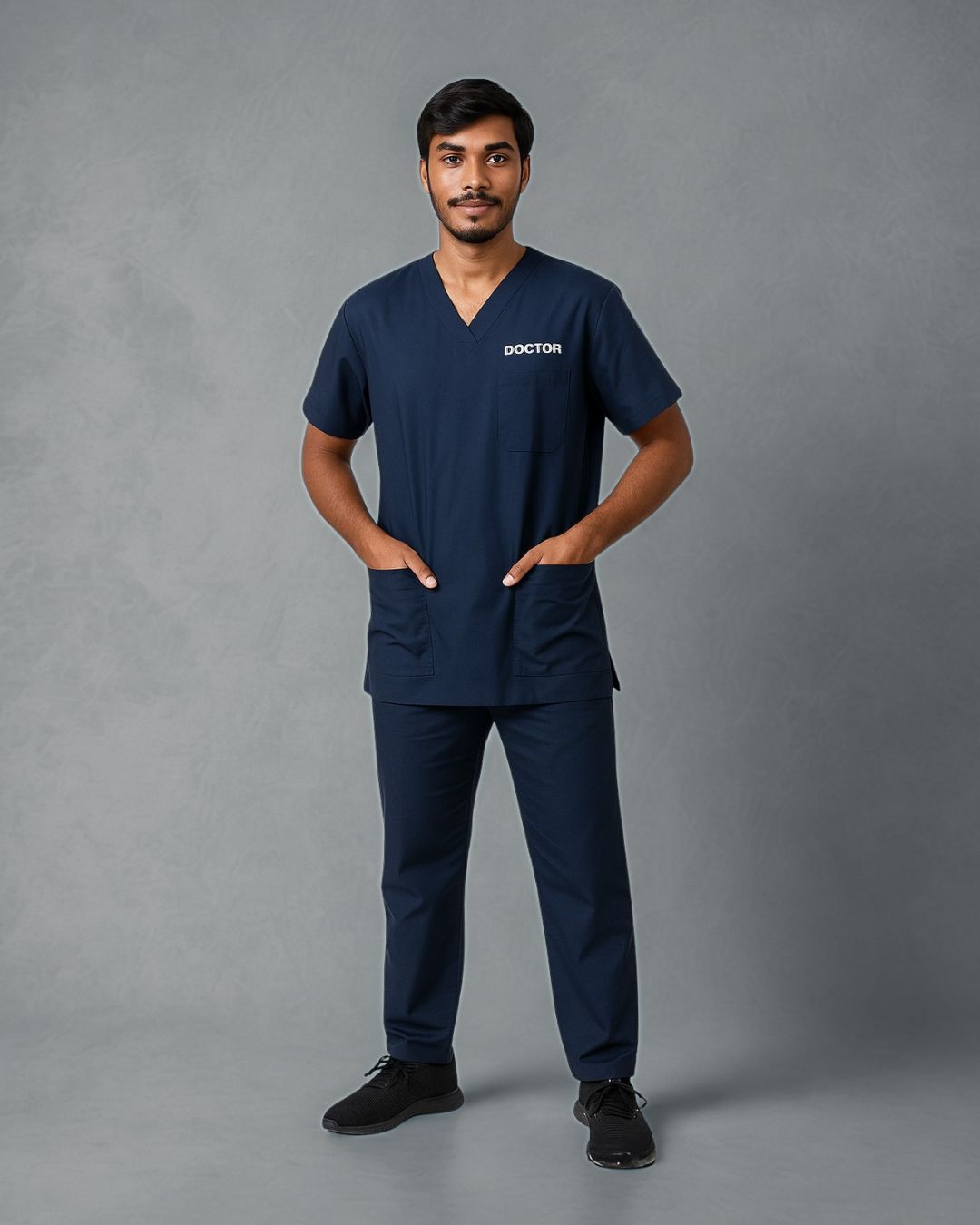Men’s Classic Scrub Set - Navy Blue