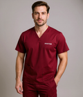 Men’s Classic Scrub Top - Maroon