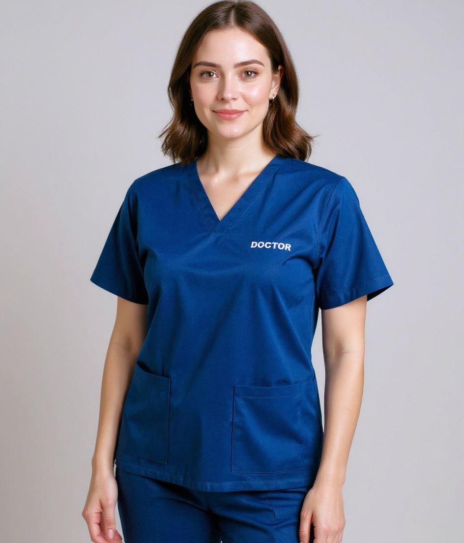 Women’s Classic Scrub Top - Royal Blue