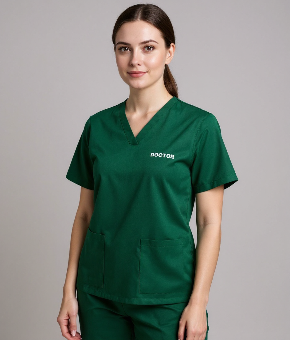 Women’s Classic Scrub Top - Hunter Green