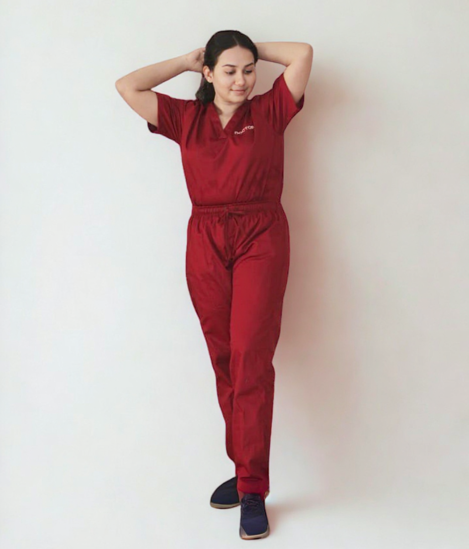 Women’s Classic Scrub Set - Maroon